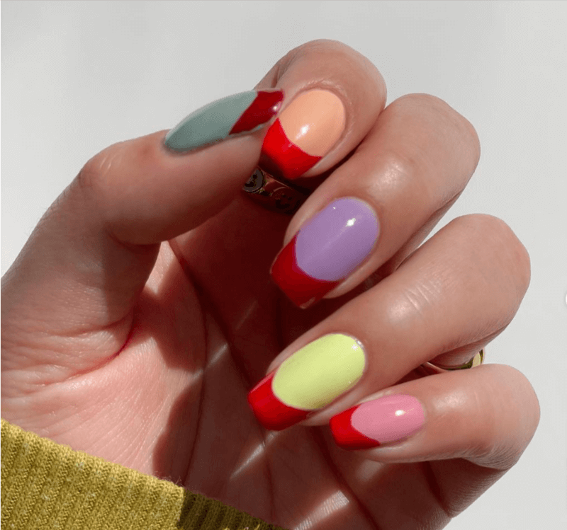 Trending Red French Tip for your Parties and Vacation 4