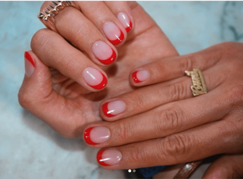 Trending Red French Tip for your Parties and Vacation 3