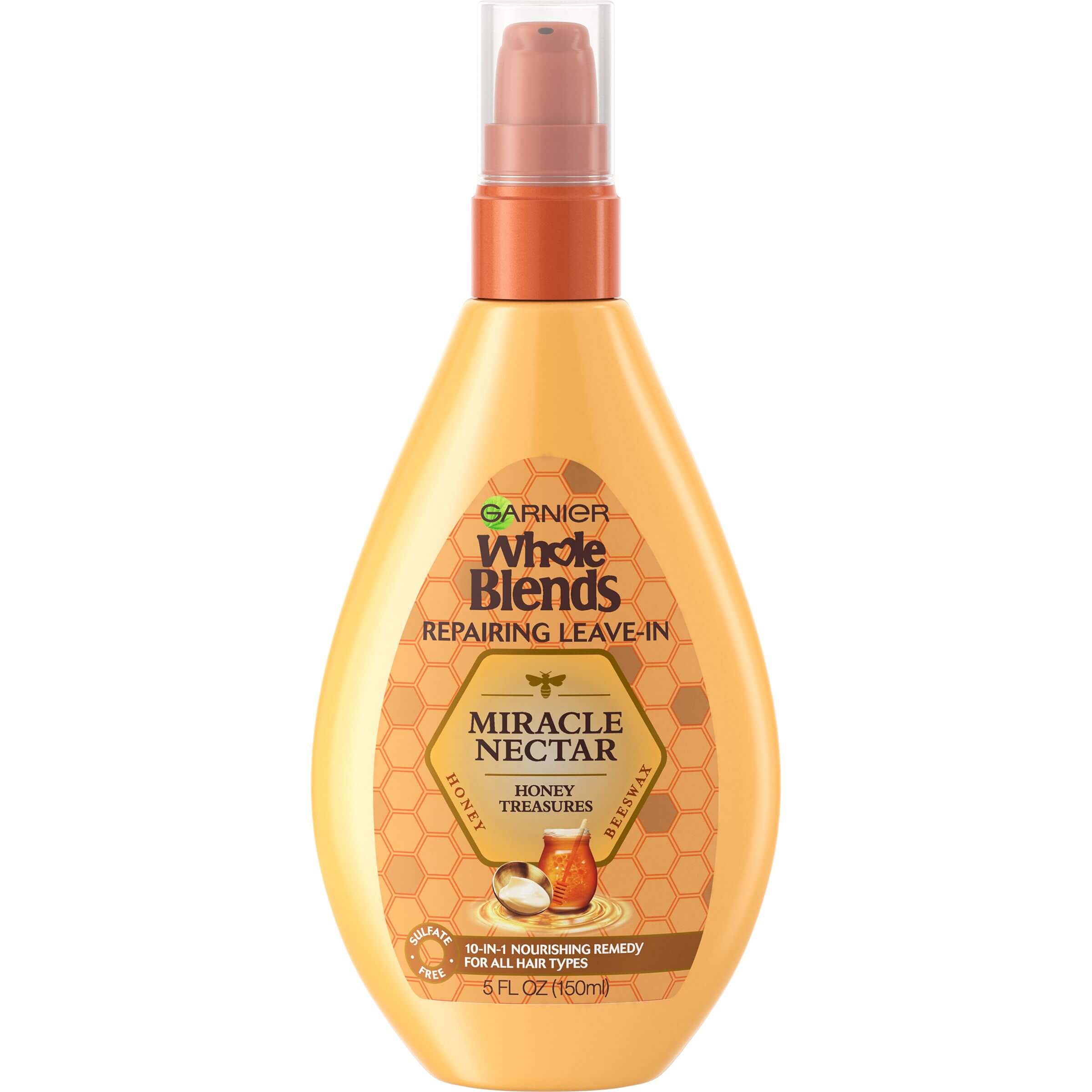 Garnier Haircare Whole Blends Honey Treasures Miracle Nectar Repairing 10-in-1 Leave-in Treatment
