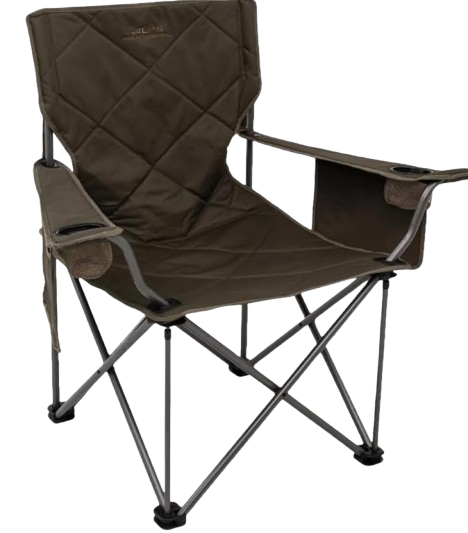 ALPS Mountaineering King Kong big tall folding chair for camping with 800 lb weight capacity, cup holders, and carry bag
