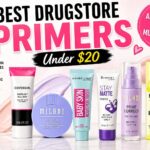 Best drugstore primers under $20 featuring Covergirl Outlast, Milani Prime Correct, Maybelline Baby Skin, Rimmel Stay Matte and NYX Plump Right Back