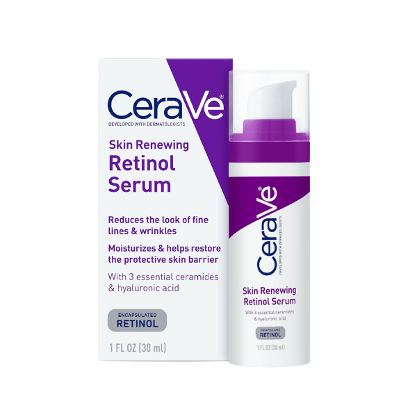CeraVe Skin Renewing Retinol Serum for beginners - 0.3% encapsulated formula with ceramides