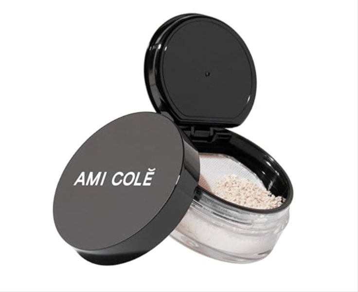 Ami Colé Skin Melt Loose Powder - Best drugstore setting powder for oily and dehydrated skin, hydrating matte finish with oil control.