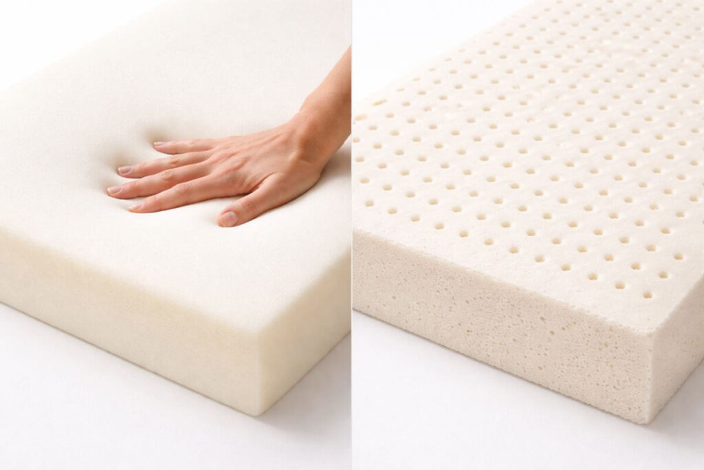 memory-foam-vs-latex-topper-texture