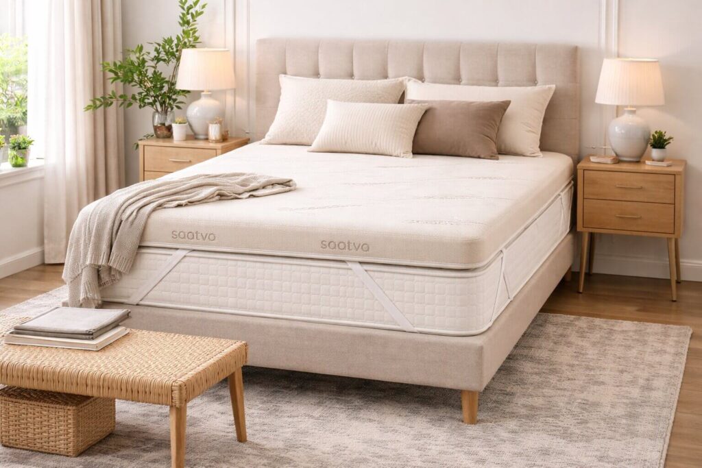 Saatva High-Density Foam Mattress Topper