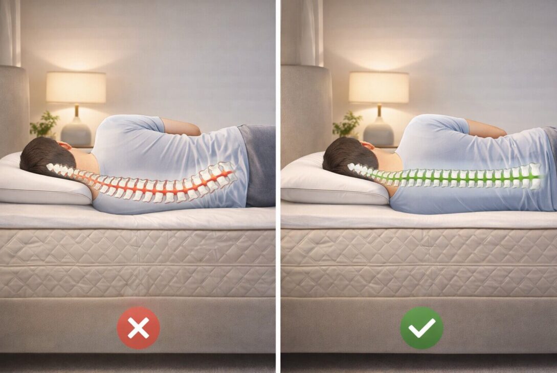 how to choose a mattress topper for back pain with proper spinal alignment support