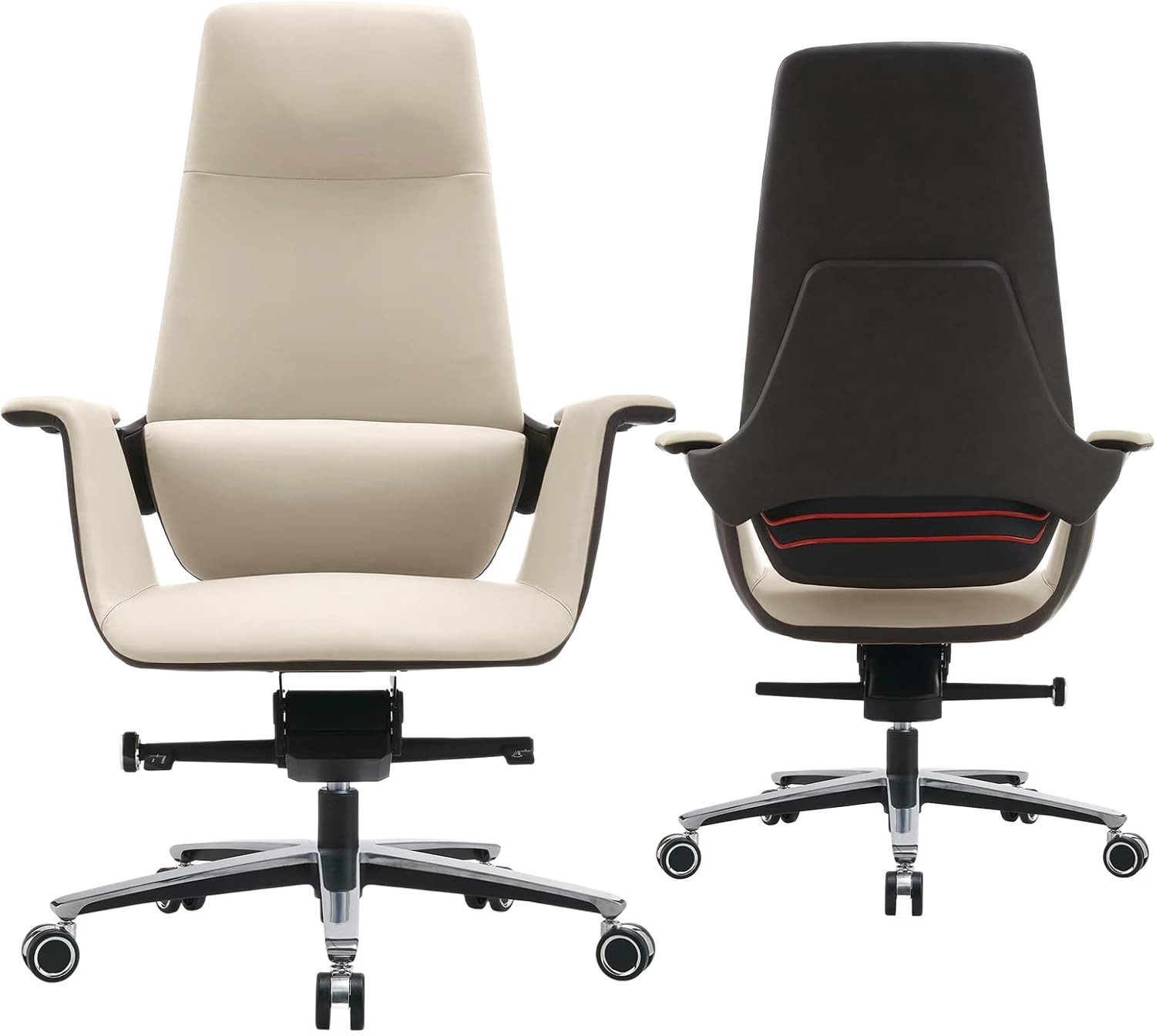 FurniBaron genuine leather executive office chair